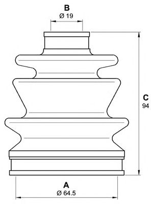 OPEN PARTS sjk703200 -  Комплект пыльника, приводной вал